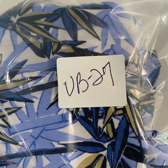 Daniel Cremieux Hawaiian Blue and Yellow Leaf Pattern Shirt Size L UB-27 - Picture 8 of 8